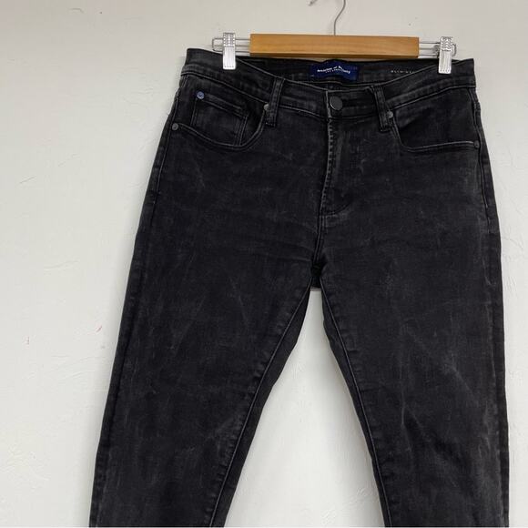Articles of Society Black Acid Wash Dylan Slim Jeans Womens 31 Denim Zip Fly - Picture 2 of 11